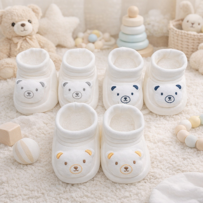 달콩베이비 신생아 곰인형 덧신 신생아덧신 보행기신발 만삭촬영 아기선물 아기신발 2023년 토끼 띠덧신100일선물 돌선물 신생아선물