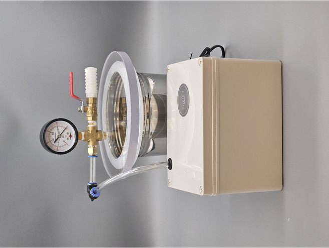 저소음 탈포기 소형 레진 고체하바리움 실리콘 듀얼펌프+1.8L진공조, 1개