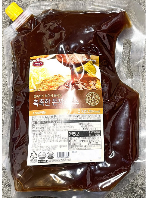쉐프원 돈까스소스 촉촉한 2k X5 포크커틀릿/왕용/덮밥용/포장전문점/요리용, 5개, 2kg