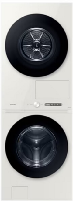 삼성 비스포크 그랑데 AI 원바디 드럼세탁기+건조기 (25kg+20kg) 그레이지 WF2520HCEED