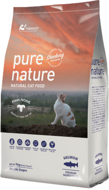 퓨어네이쳐 캣 치석제거 고양이사료 연어, 2kg, 1개