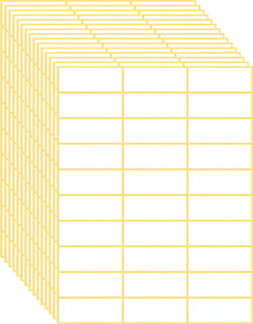 스노벨 화이트 종이 라벨 심플 스티커, 1세트, 15개입, 03. 화이트 중형(S1049) 450pcs