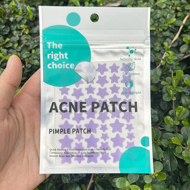 ACNE PATCH 星星貼紙 彩色星星貼 水膠體貼紙, 1個, 紫色