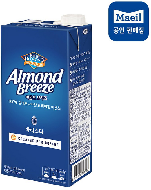 매일유업 아몬드브리즈 바리스타, 950ml, 3개