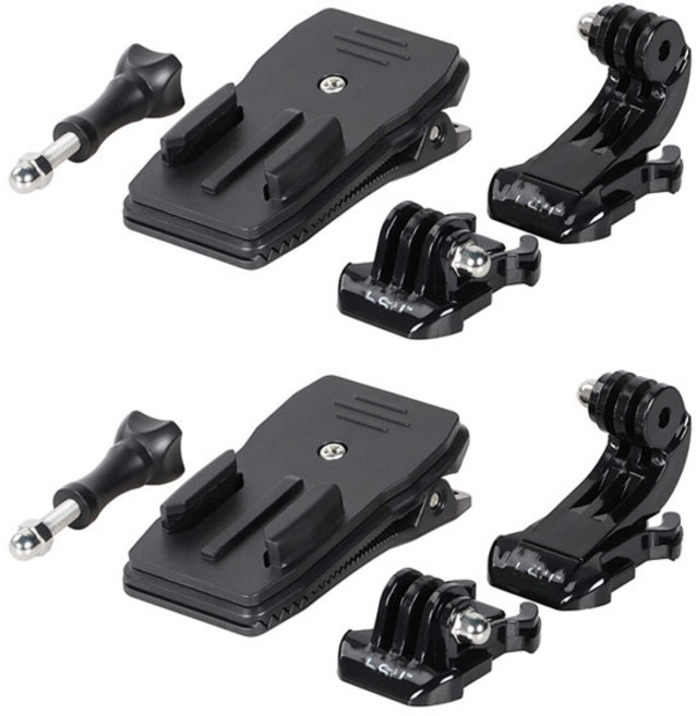 make speed 클립형 액션캠 거치대 마운트 2세트, 1개