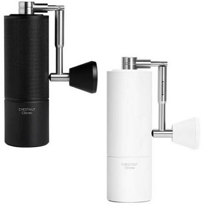 타임모어 그라인더 C3S PRO 핸드밀 커피 원두 분쇄기 캠핑 휴대용, 1개, 화이트, 100ml