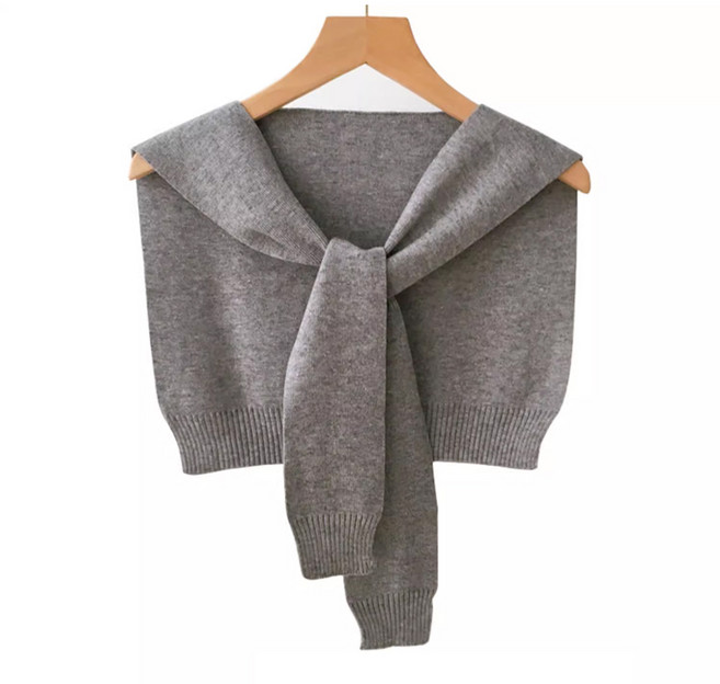 지누초이 니트 숄 가디건 8칼라 어깨 머플러