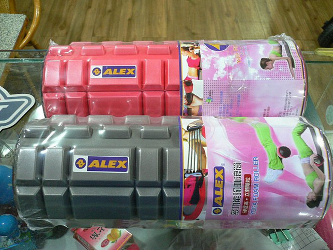 ALEX C52 多功能瑜伽滾輪, 灰色, 1個