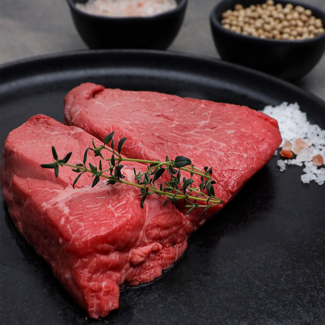 [바른미소고기]한우 1+등급이상 홍두깨 덩어리300g 깍둑썰기300g, 덩어리, 종류:덩어리