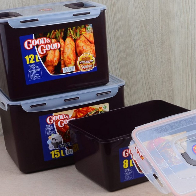 김치보관 핸디락 12L 15L 대용량 업소용 냉장고 밀폐용기 8L 음식보관, 1개