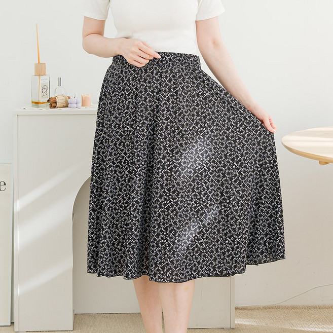 아킵 냉감 데일리 스커트홈웨어 쿨원단 냉감 치마