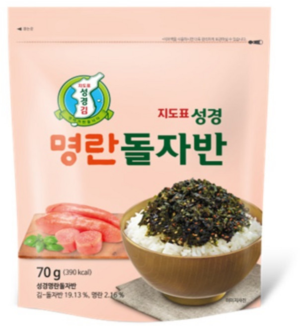 성경 명란 돌자반, 1개, 70g
