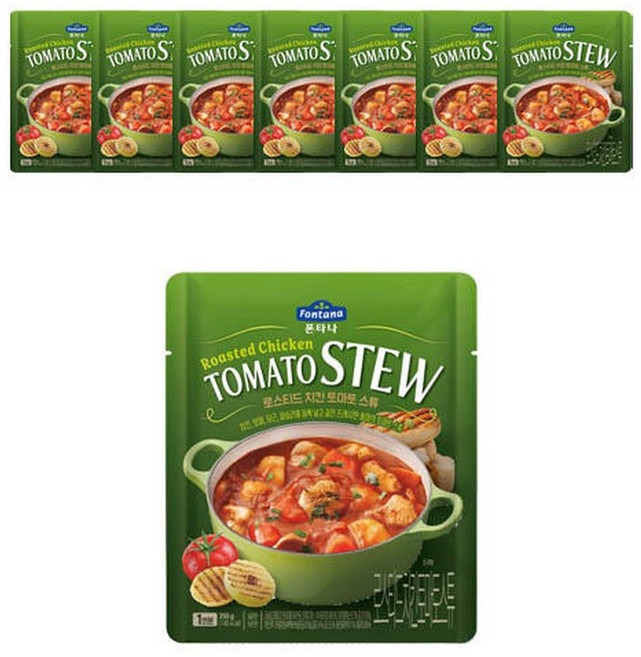 폰타나 치킨 토마토 스튜 250g, 8개