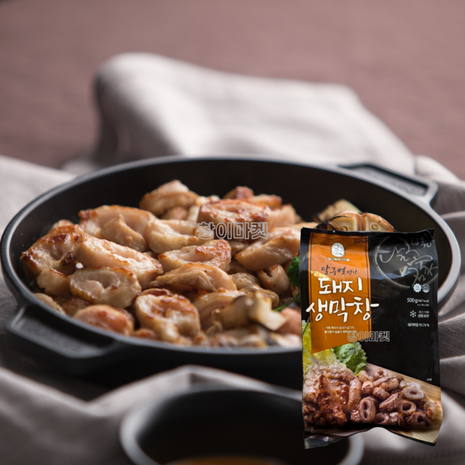 달구벌 돼지 생막창 500g 소스포함 캠핑용 간편용 대창 특양 껍데기 초벌 냉동, 1.달구벌돼지생막창500g, 1
