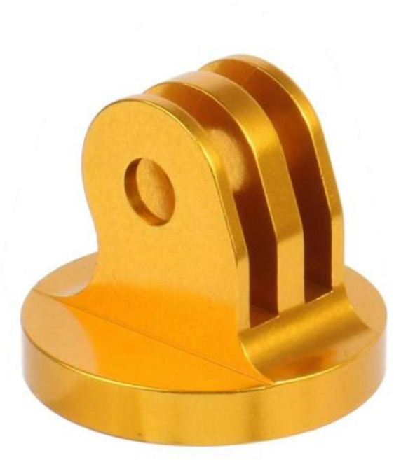 고프로 삼각대 마운트 어댑터 1/4 스레드 어댑터 CNC 알루미늄 합금 고프로 히어로 12 11 10 9 8 7 5 액션 카메라 액세서리, [01] Gold Adapter, [01] 범용, 1개