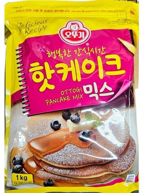 핫케익가루(오뚜기 1K)/핫케익가루/초코쿠키/핫케이크가루/핫케익믹스/핫케이크믹스/핫케이크/팬케이크믹스, 1kg, 1개