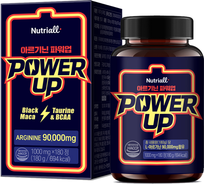 뉴트리올 아르기닌 블랙마카 타우린 함유 1000mg, 1개, 180정