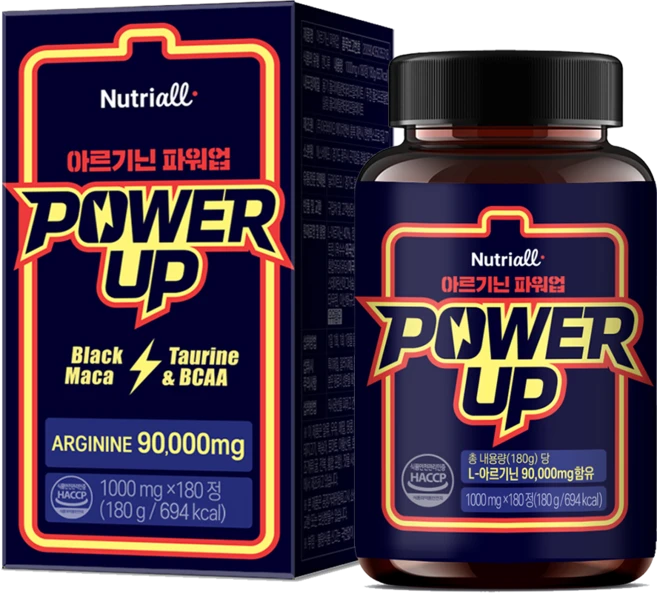 뉴트리올 아르기닌 블랙마카 타우린 함유 1000mg, 1개, 180정 - 쿠팡