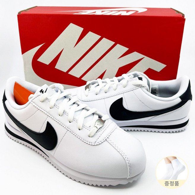 나이키 코르테즈 주니어 화이트 운동화 런닝화 (그란보 양말 증정)
