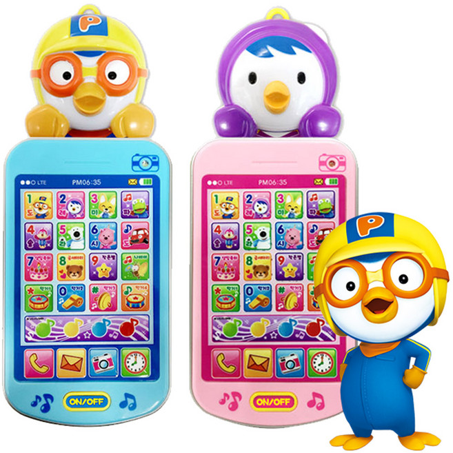 [토이세븐] 뽀로로 뮤직스마트폰(블루 핑크) 옵션선택, 뽀로로 뮤직스마트폰 - 블루, 1개