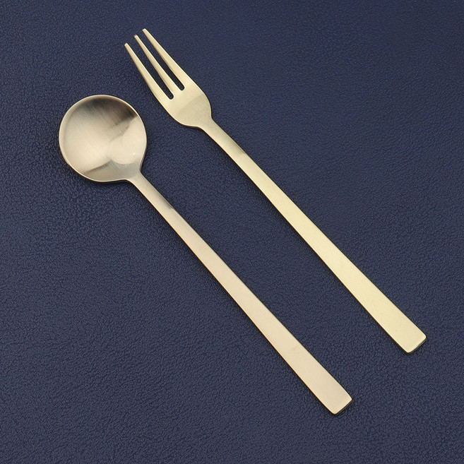 테드 골드 티스푼포크, 1개, 골드티포크