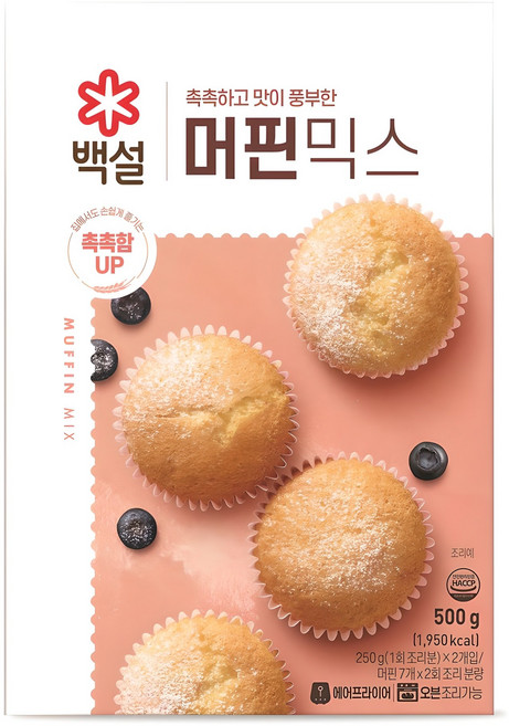 백설 머핀믹스, 1개, 500g