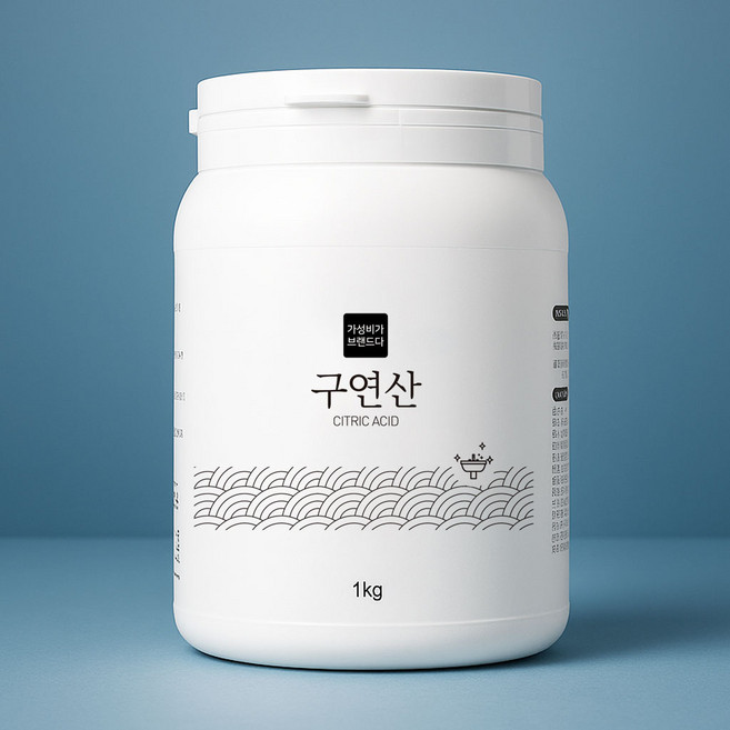 가성비가브랜드다 구연산 다목적 세제 1kg 용기 / 물때 청소 빨래 세탁, 1개