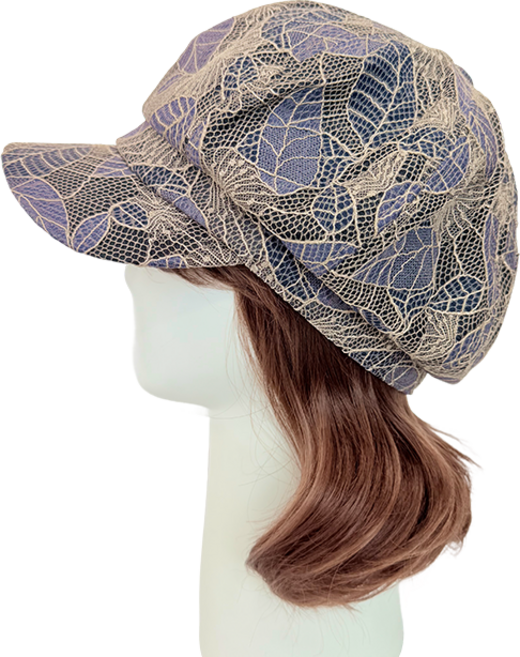 엄마짱 MHS_8744_낙엽 레이스 망사 베레모 빵떡캡모자 / 여성봄여름가을모자 엄마선물 5060모자 6070모자 중년여성 여성봄여름가을모자 헌팅캡 실버라인