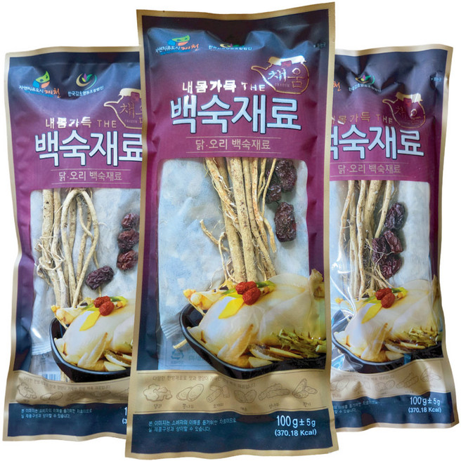 통황기 삼계탕재료 티백 국산 황기 대추 한약재 백숙재료, 3개, 100g
