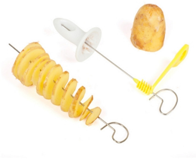 미주컴퍼니 회오리감자 만들기 칼 세트 허리케인 간식 칼, 2개