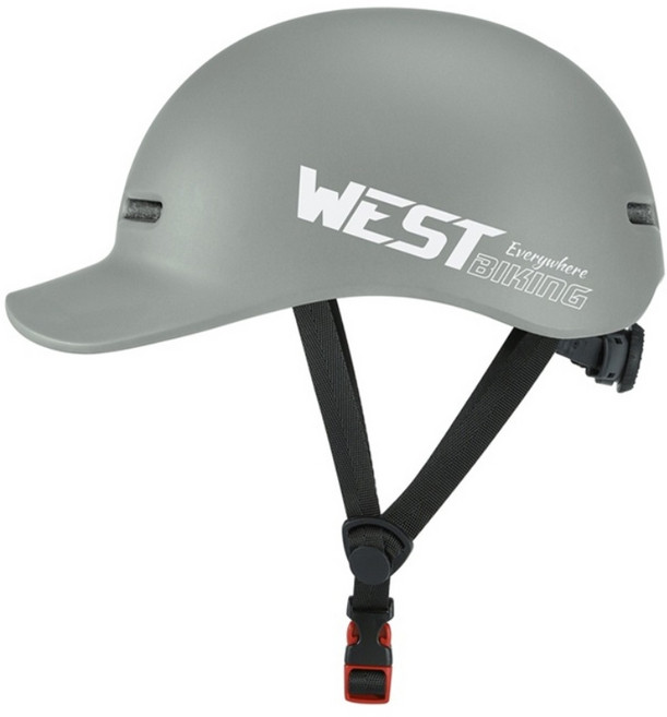 시그니처베이지 자전거 킥보드 스케이트 보드 모자 어반 캐주얼 캡 헬멧 YPZ119, 그레이, 1개