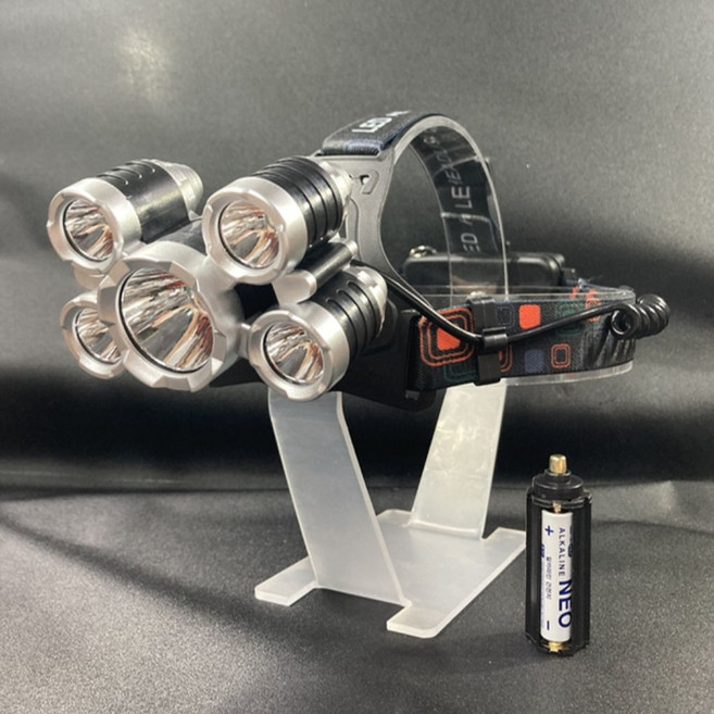 산업현장 CREE XM L2 필드 5LED 헤드랜턴 doi+4503ej, 본체+18650배터리1개+1구충전기, free, 본상품선택