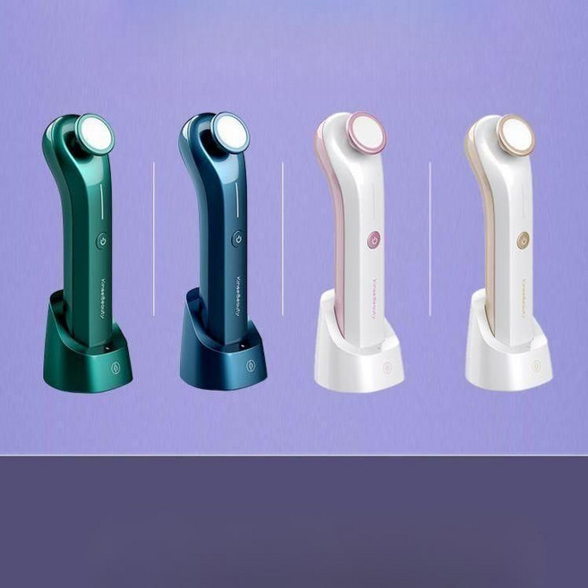 갈바닉 플라즈마 초음파 피부 클렌저 진동 고주파 마사지기 얼굴 마사지 관리기 케어 홈, 사파이어 블루