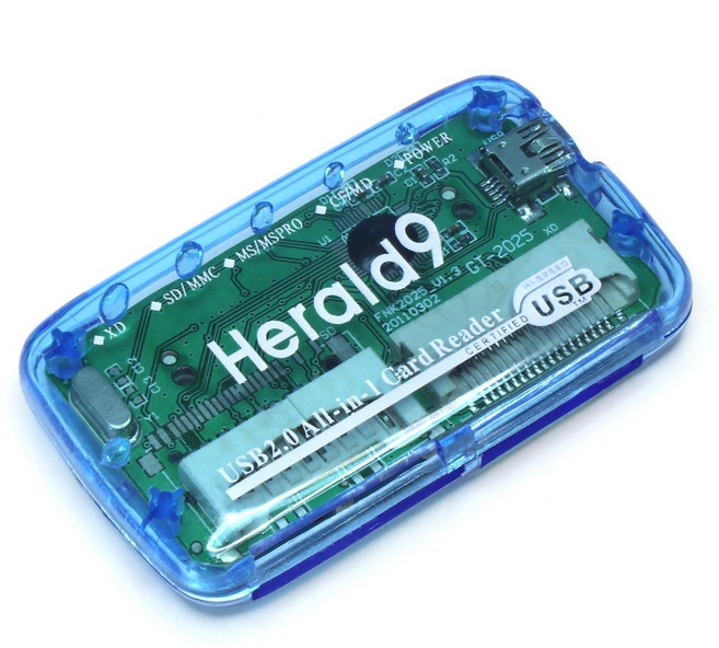 멀티리더기 마이크로 SD CF MS TF USB 카드리더기, 1개