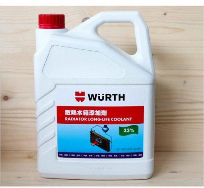 公司貨 德國 福士 WURTH 散熱水箱添加劑 33% 水箱精 冷卻器防凍劑 4L, 1個, 2瓶以上 宅配