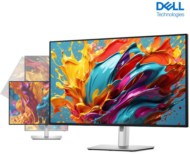 델 DELL 울트라샤프 27인치 U2725QE 4K UHD 피벗 SRGB 100% DCI-P3 99% 120Hz 피봇 SW 화면분할 IPS Black 모니터, 68.47cm