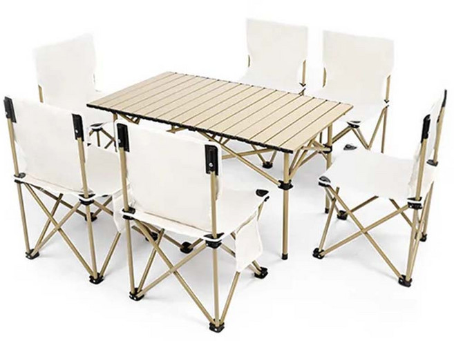 페누스 캠핑 의자 테이블 세트 경량 접이식 피그닉 여행 휴대용 롤테이블 감성 캠핑용품 T60