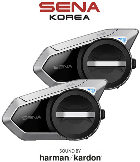 [공식 대리점] 세나 50S 하만카돈 메시인터콤 블루투스 듀얼팩 50S-10D, 50S-10D 듀얼팩, 혼합색상