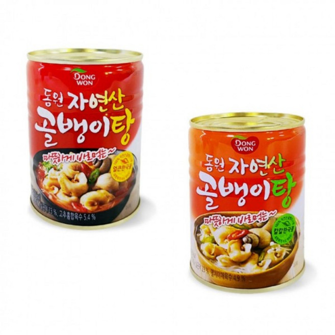 동원 자연산 골뱅이탕 따뜻하게 바로먹는 칼칼한 얼큰한 국물 캔 통조림, 300g, 1개