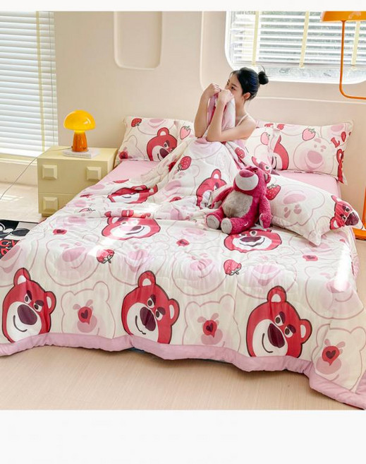 디즈니여름이불 정품 랏소베어 미키 미니마우스 곰돌이푸 쿨링, 스티치이불