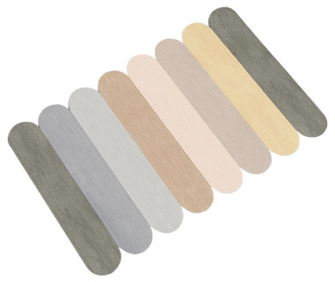 목욕 전 매트의 규조토 욕실 매트의 빠른 수분 흡수 미끄럼 방지, 아이스크림 막대기 블랙 그레이, 1개