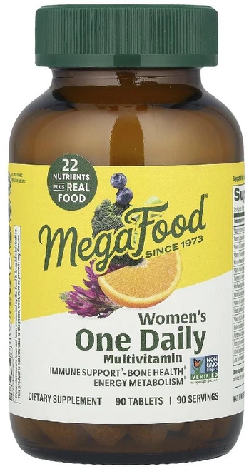 MegaFood 55세 이상 여성용 데일리 종합비타민 원 90정 MegaFood (메가푸드), 1개 - 쿠팡