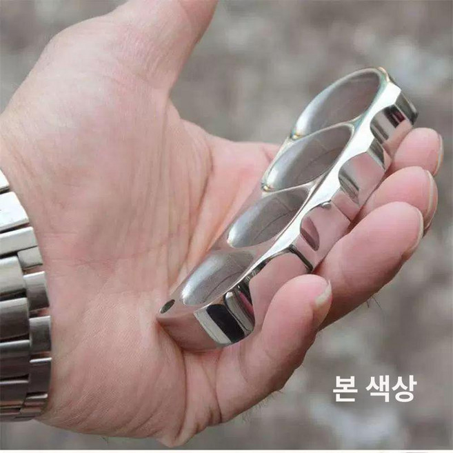 핑거너클 티타늄 합금 주먹 자기방어 손가락 피스트 너클링 황동 본품, 액세서리 가죽케이스+목걸이, 1개