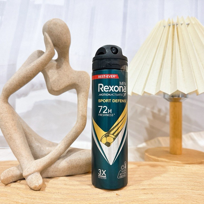 蕊娜 Rexona 制汗爽身噴霧 長效制汗 清新花香, 1個, 【噴霧】男士 運動乾爽135ml-黃勾
