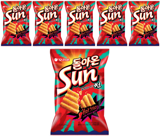 오리온 돌아온 썬 핫스파이시, 80g, 6개