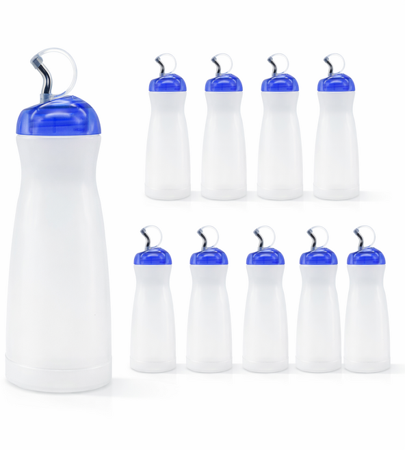 에이엘에스 업소용 식초 간장 소스통 블루, 10개, 500ml