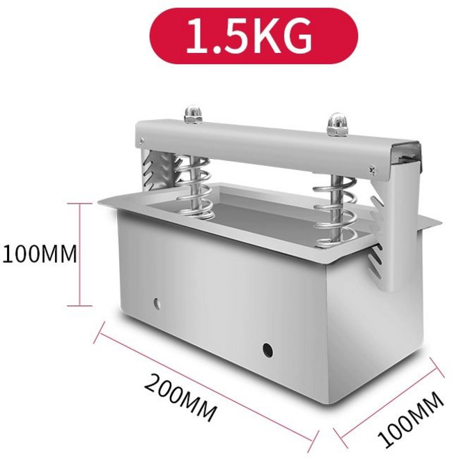 고기 누름기 육고기 펴는 압착기 경양식 케이크, 1 5kg 200 100 100mm