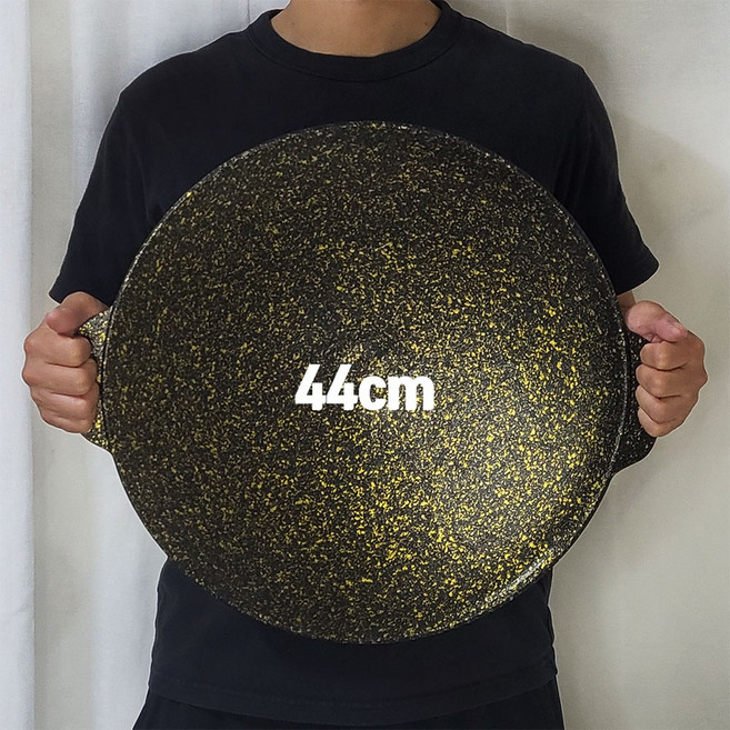 불판 그리들 녹않나는 가벼운 무쇠 주물 코팅 고기판 44cm, 1개