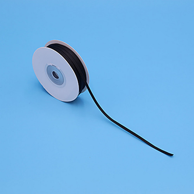 세모쇼핑백 고급 얇은 공단리본 꽃집 선물 포장리본 포장끈, 1개, 3mm X 45M, 블랙