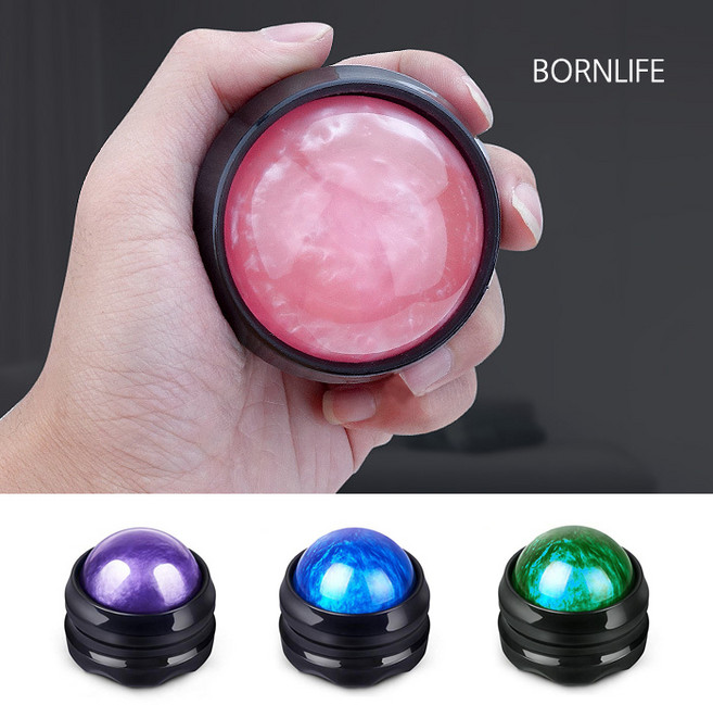 본라이프 셀프마사지 스포츠 핸디 스톤 롤링볼마사지볼 볼안마기 지압볼 롤러 땅콩 마사지볼 라크로스볼, 그레이, 1개